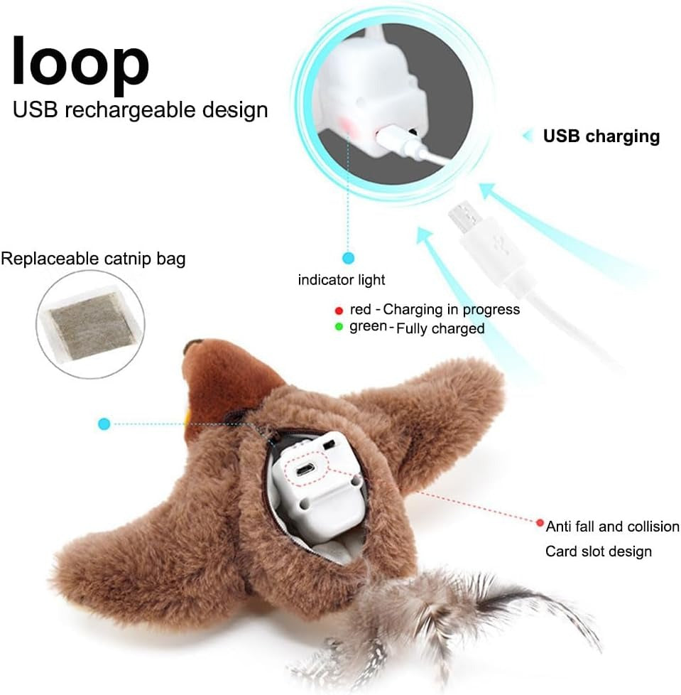 Interactive Cat Bird Toy