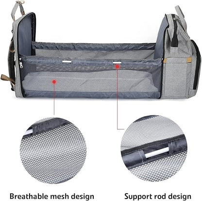 Portable Folding Crib Diaper Bag Multi-Function