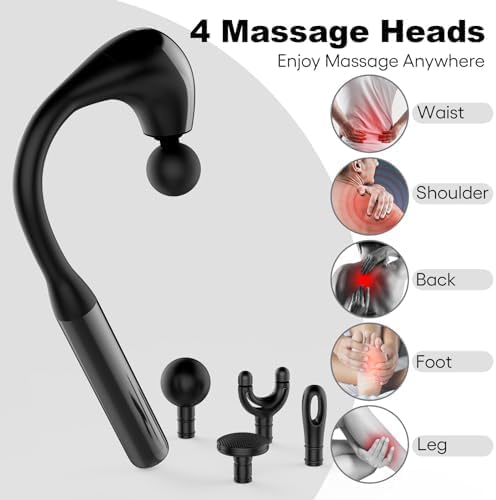 Massage Gun with Extended Handle - مسدس تدليك بمقبض ممتد